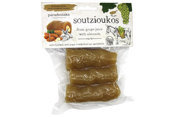 SOUTZOUKOS WITH GRAPE JUICE AND ALMONDS 250g