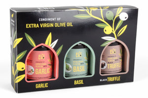 ELIA CONDIMENT FLAVOURED EXTRA VIRGIN OLIVE OIL SET X3 100ML