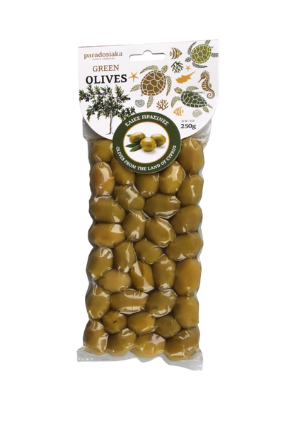 GREEN OLIVES 250g