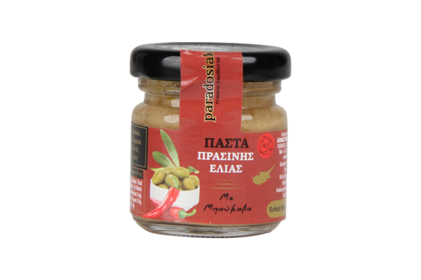 GREEN OLIVE PASTE WITH CHILI FLAKES 50g