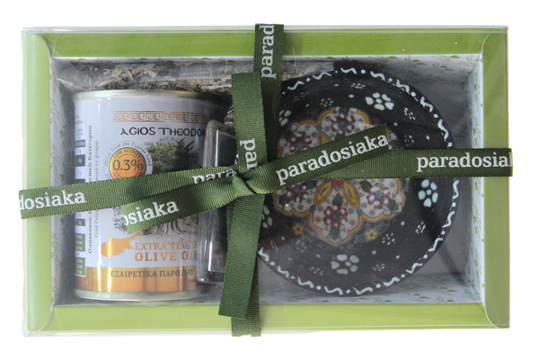 PARADOSIAKA GIFT SET WITH OLIVE OIL & BOWL