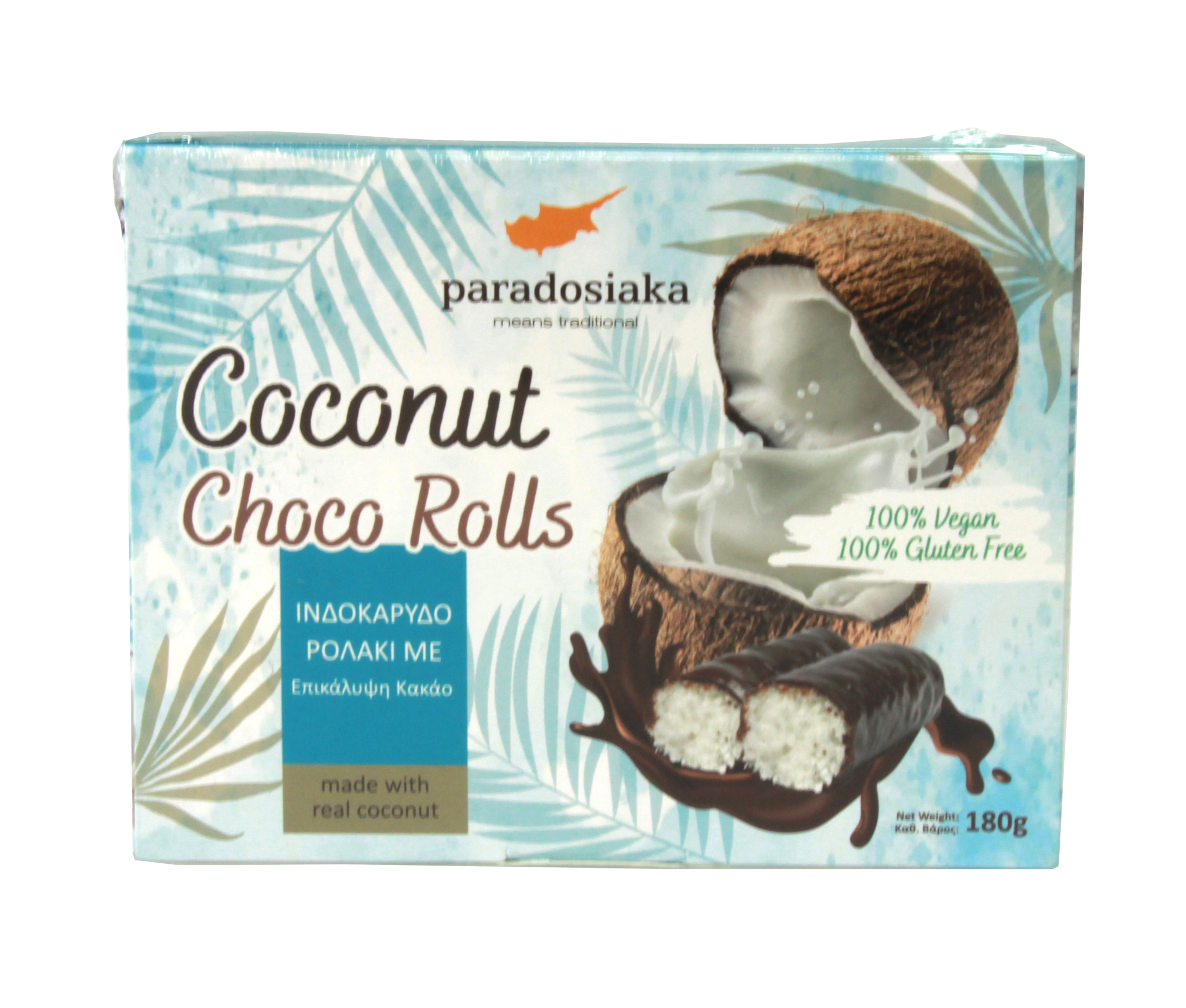 COCONUT CHOCO ROLLS 180g