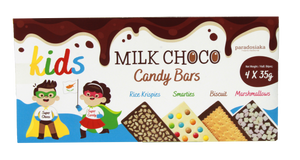 MILK CHOCO CANDY BARS 4 X 35g