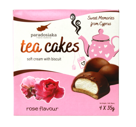 TEA CAKES WITH ROSE FLAVOR 4 X 35 g