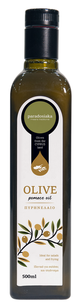 OLIVE POMACE OIL IN GLASS BOTTLE 500ml