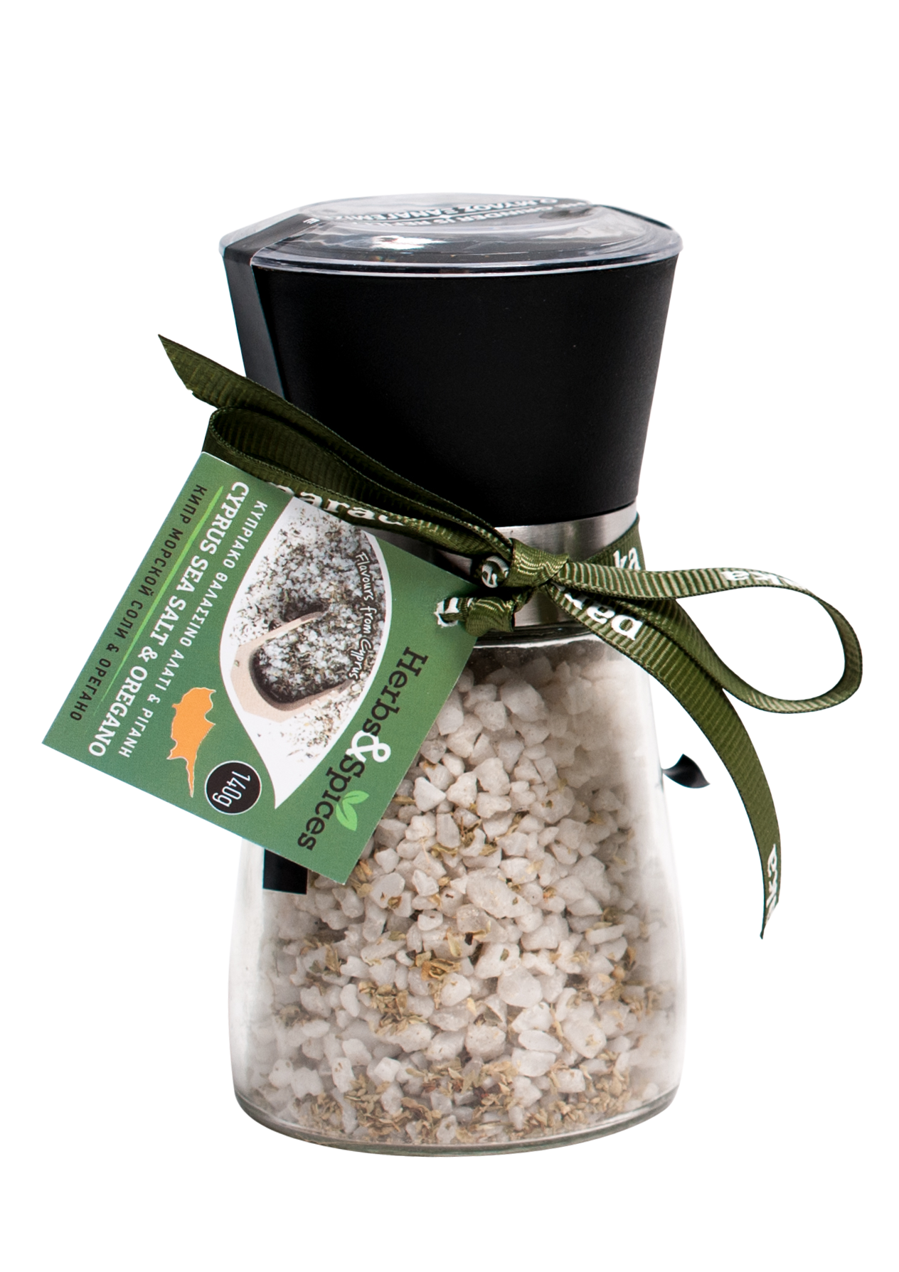 CYPRUS SEA SALT AND OREGANO IN GRINDER 140g