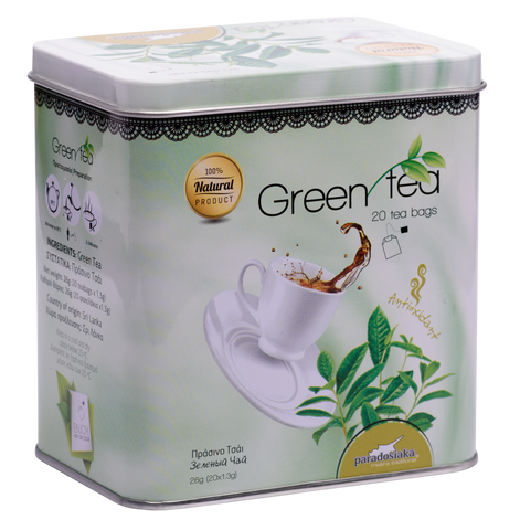 GREEN TEA IN TIN BOX 26g