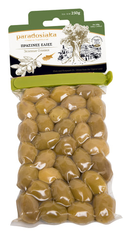 GREEN OLIVES 250g