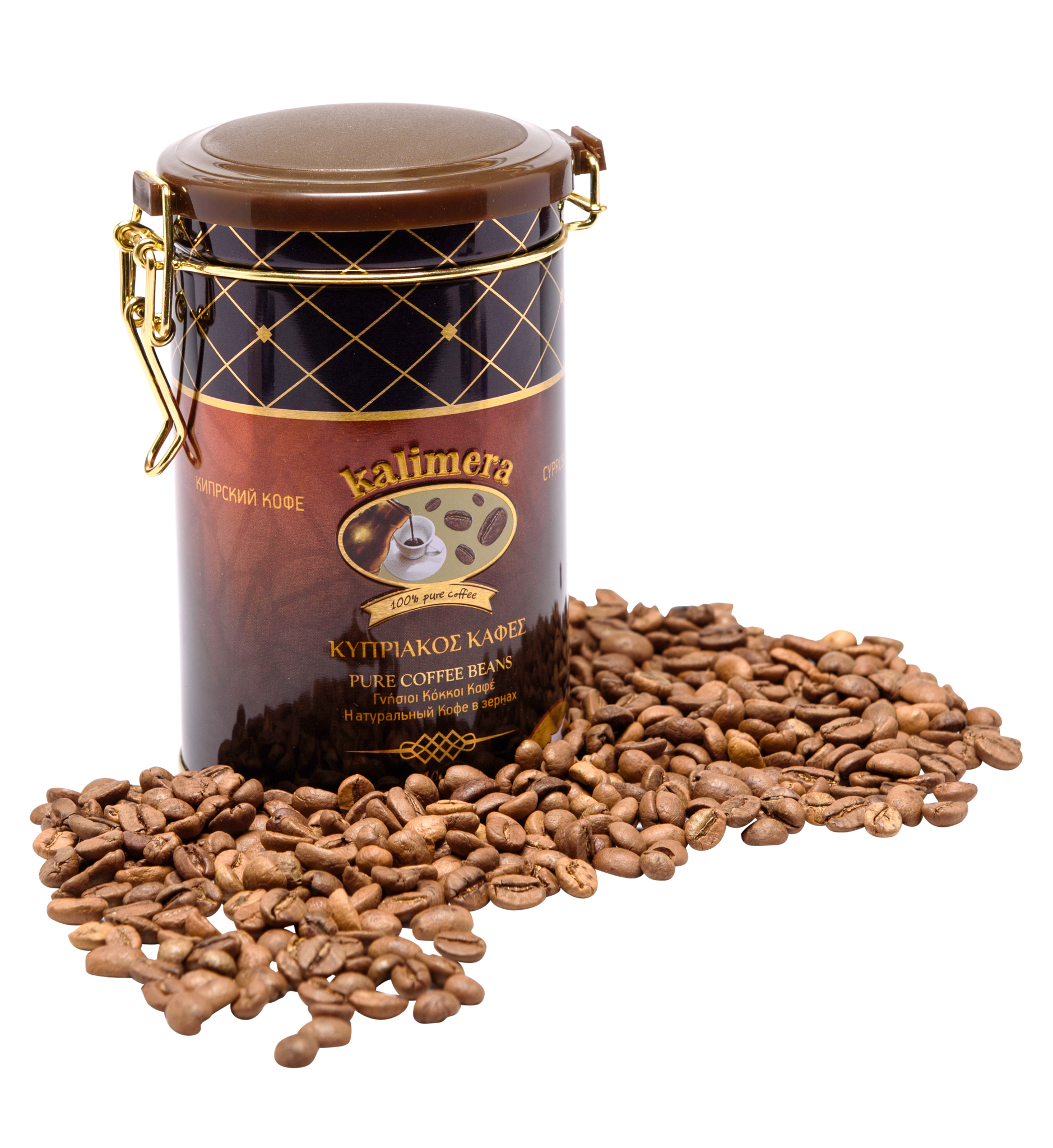 CYPRUS COFFEE IN TIN - WHOLE BEANS 100g