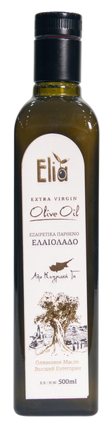 ELIA EXTRA VIRGIN OLIVE OIL IN GLASS BOTTLE 500ml