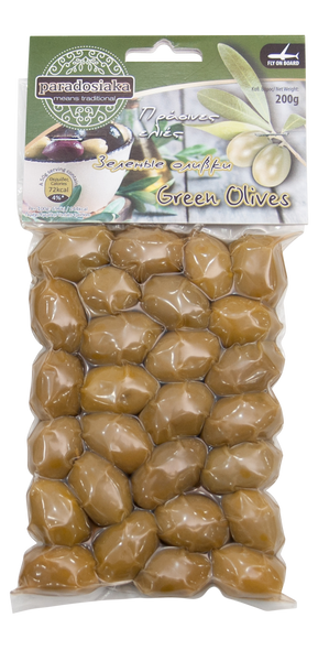 GREEN OLIVES 200g