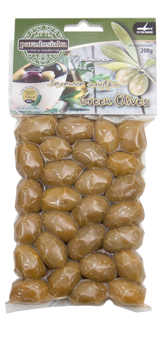 GREEN OLIVES 200g