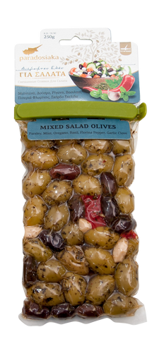 MIXED SALAD OLIVES (Parsley, Mint, Oregano, Basil, Florina Pepper, Garlic) 250g