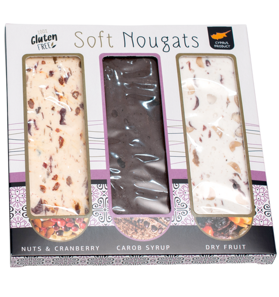 NOUGAT BOX WITH GRANBERRY, CAROB & DRY FRUIT 240g