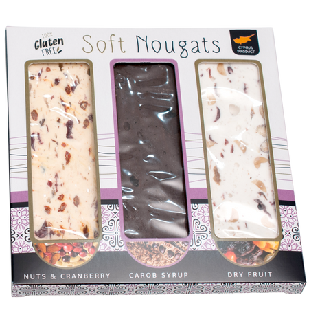 NOUGAT BOX WITH GRANBERRY, CAROB & DRY FRUIT 240g