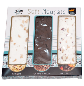 NOUGAT BOX WITH PEANUT, CAROB & DRY FRUIT 240g