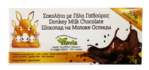 DONKEY MILK CHOCOLATE WITH STEVIA 35g