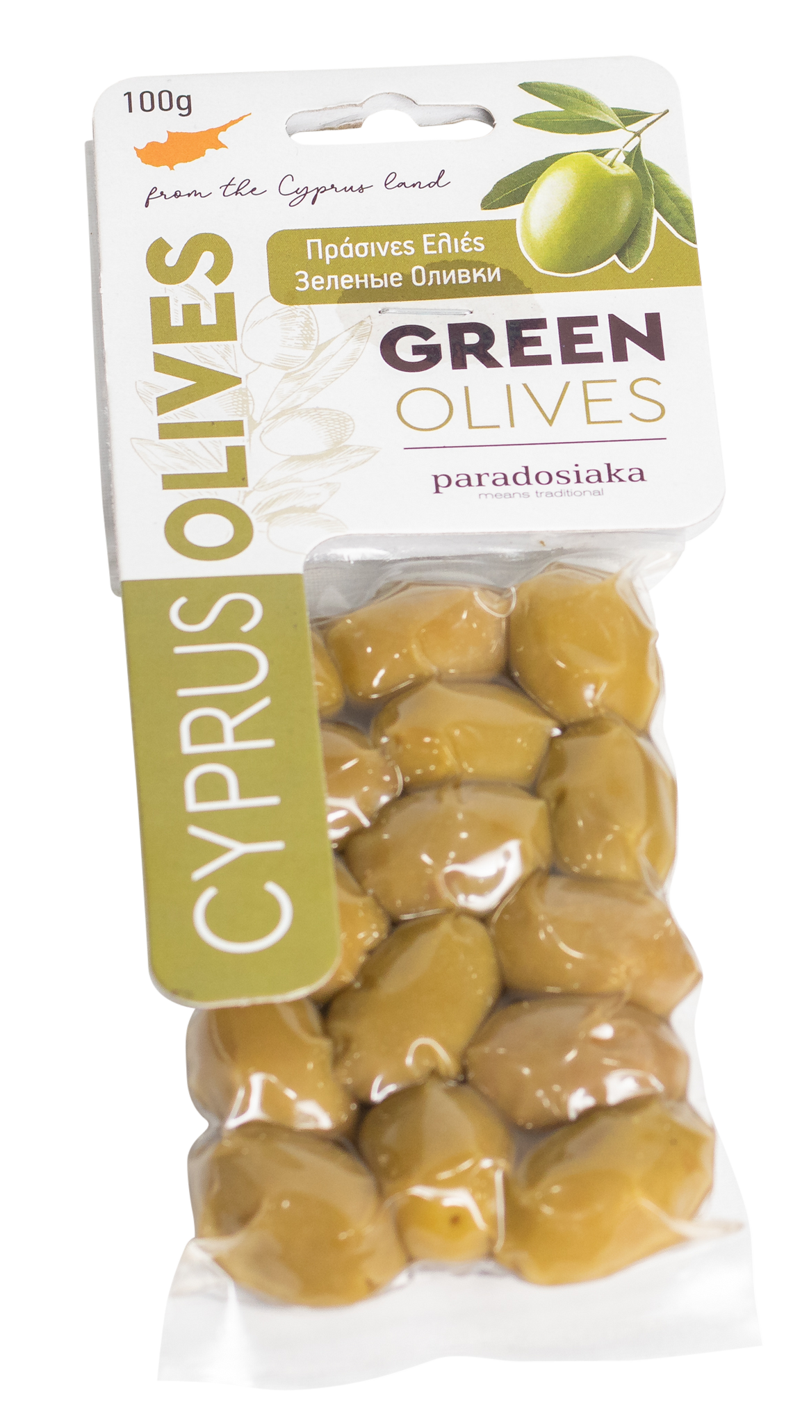 GREEN OLIVES 100g