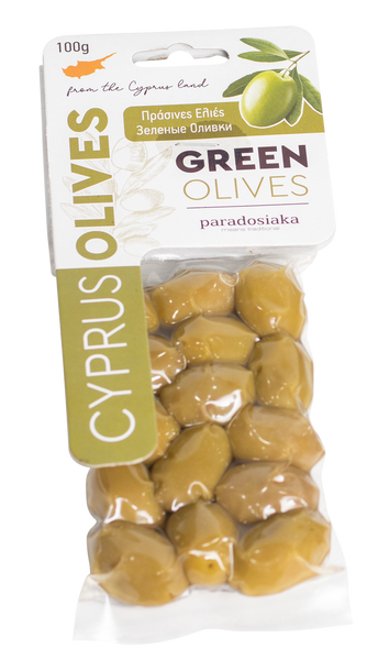 GREEN OLIVES 100g