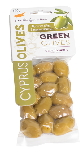 GREEN OLIVES 100g