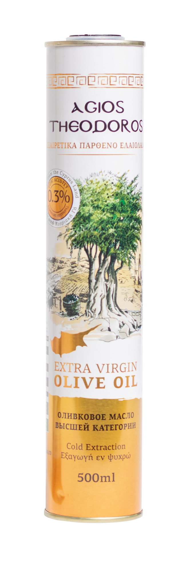 AGIOS THEODOROS EXTRA VIRGIN OLIVE OIL LOW ACIDITY 0.3% 500ml