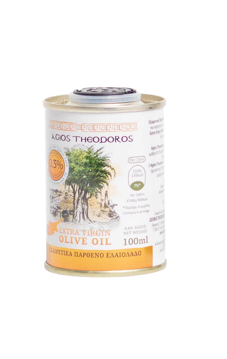 AGIOS THEODOROS EXTRA VIRGIN OLIVE OIL LOW ACIDITY 0.3% 100ml