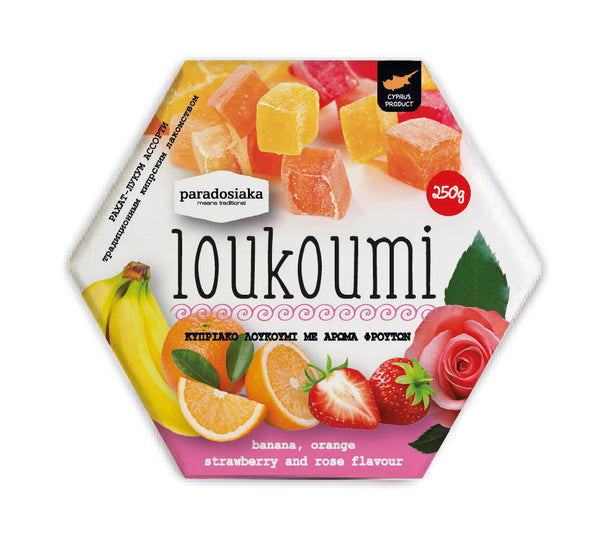 LOUKOUMI ASSORTED STRAWBERRY 250g