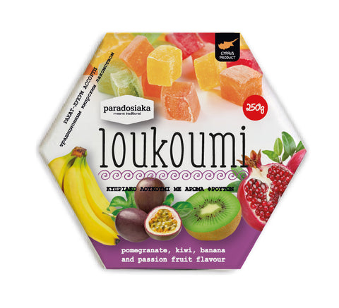 LOUKOUMI ASSORTED WITH PASSION FRUIT 250g