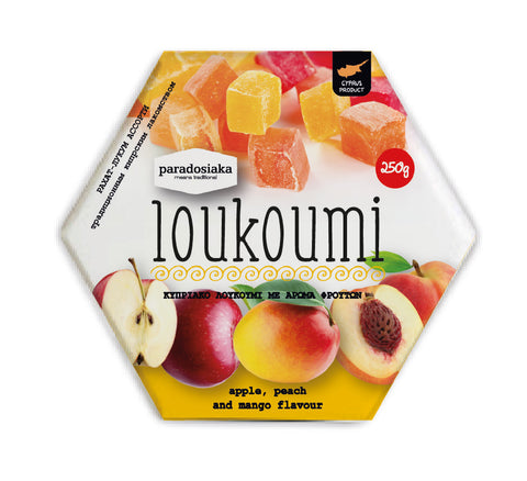 LOUKOUMI ASSORTED FRUIT WITH MANGO  250g