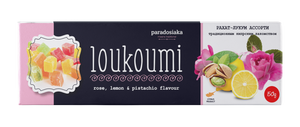 LOUKOUMI ASSORTED FRUIT WITH ROSE 150g