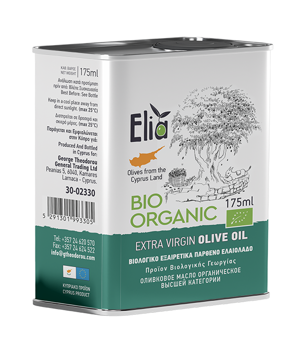 ELIA BIO ORGANIC EXTRA VIRGIN OLIVE OIL 175ml