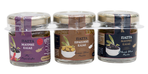 SET FLAVOURED OLIVE PASTES 3X30g